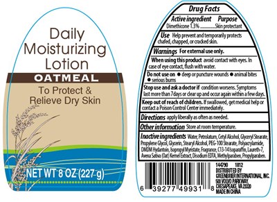 Label (Daily Moisturizing Lotion Oatmeal 8oz)